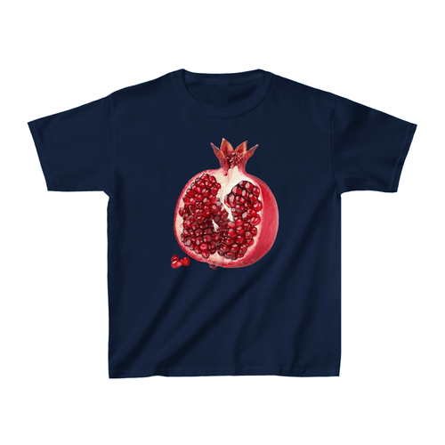 Pomegranate Baby Tee in Navy - printwithsky