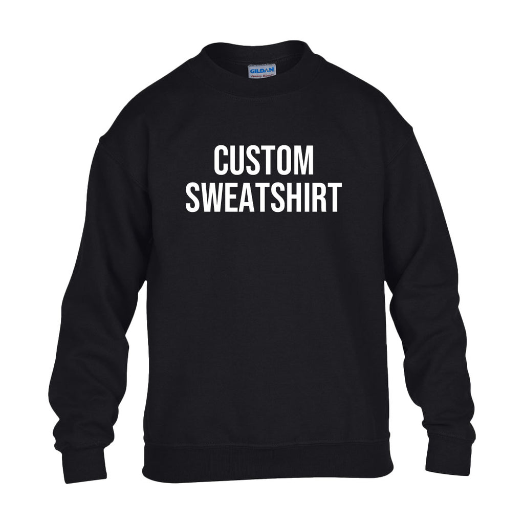 Custom Youth Sweatshirt – Personalized Kids Hoodie with Your Text, Logo, or Photo