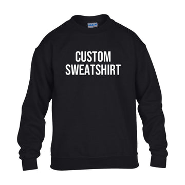 Custom Youth Sweatshirt – Personalized Kids Hoodie with Your Text, Logo, or Photo