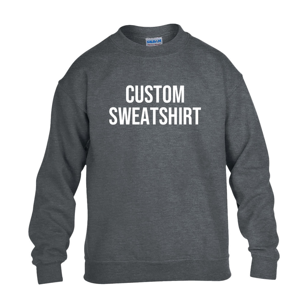 Custom Youth Sweatshirt – Personalized Kids Hoodie with Your Text, Logo, or Photo