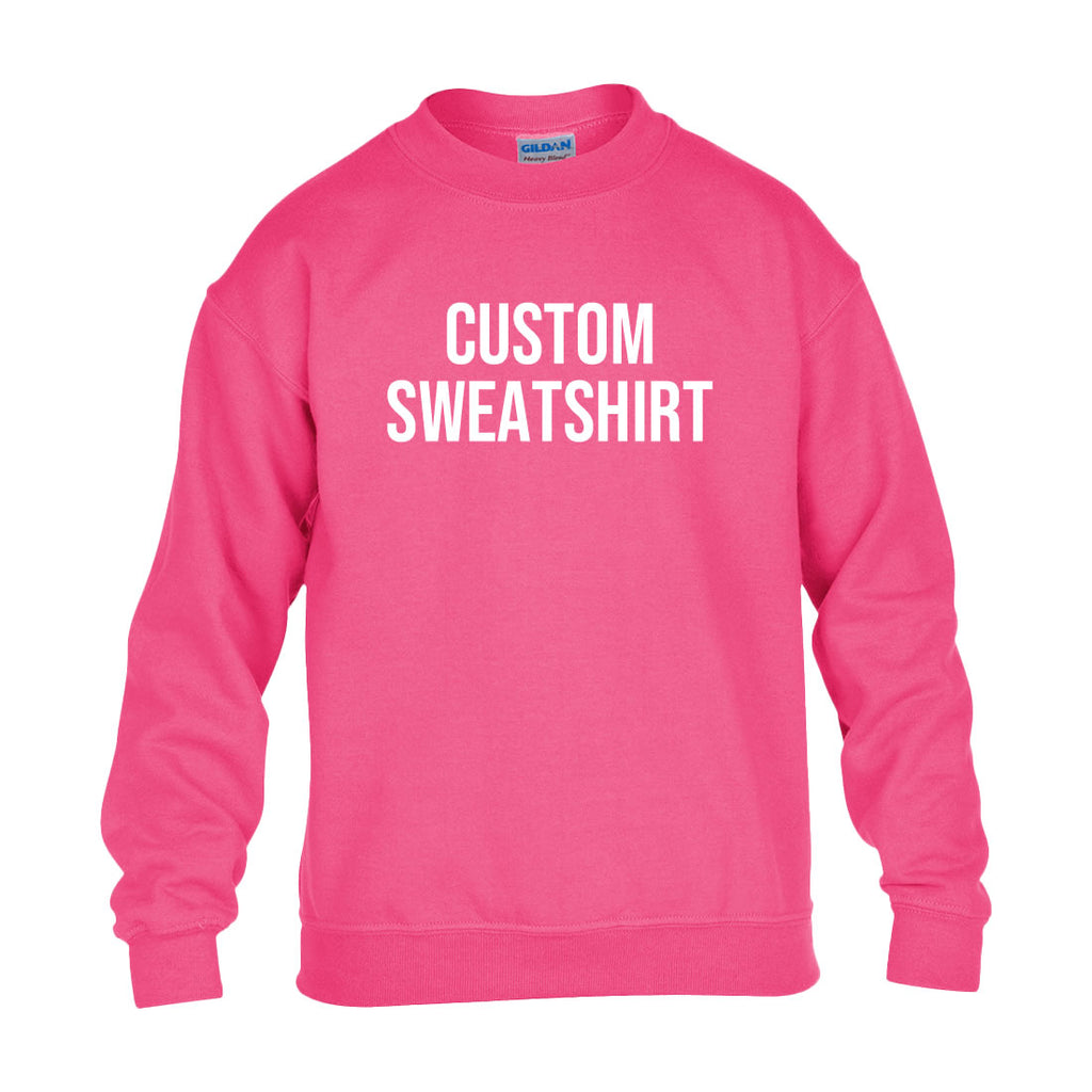 Custom Youth Sweatshirt – Personalized Kids Hoodie with Your Text, Logo, or Photo