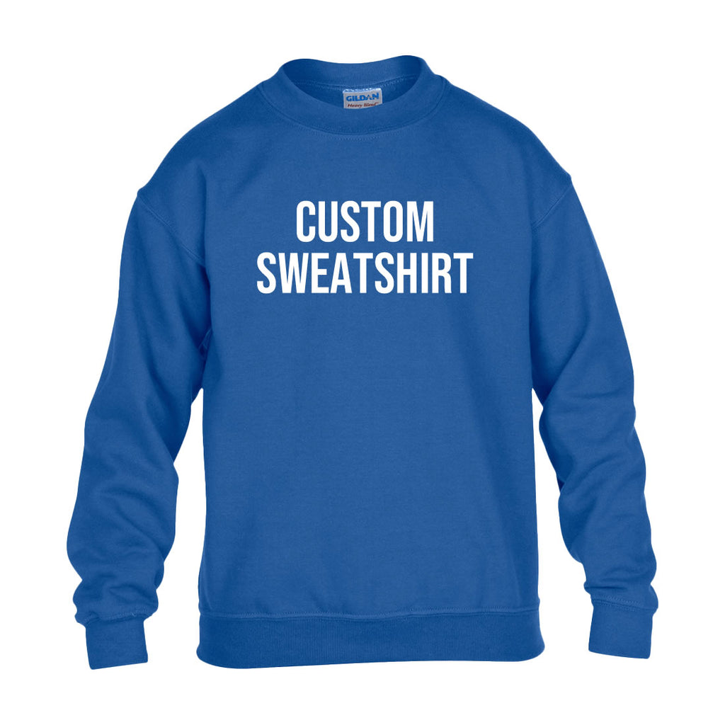 Custom Youth Sweatshirt – Personalized Kids Hoodie with Your Text, Logo, or Photo