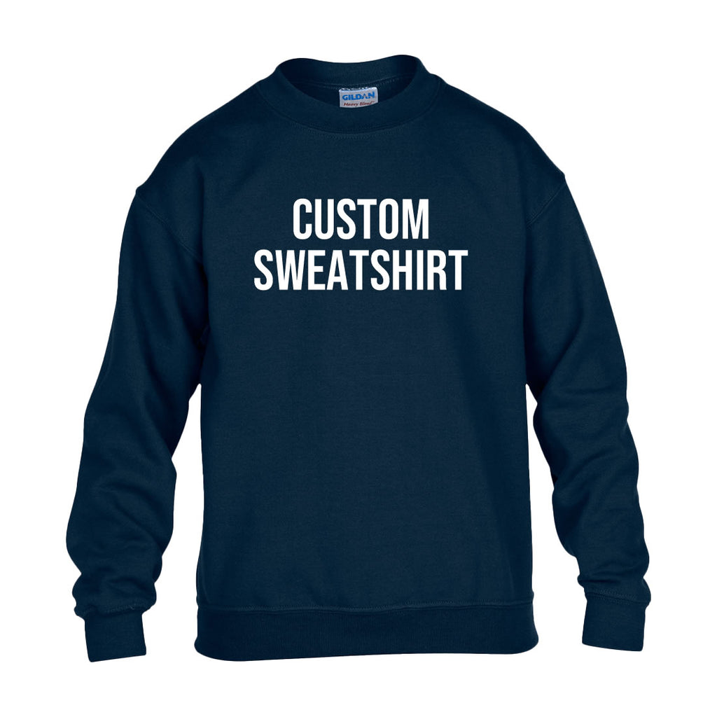 Custom Youth Sweatshirt – Personalized Kids Hoodie with Your Text, Logo, or Photo