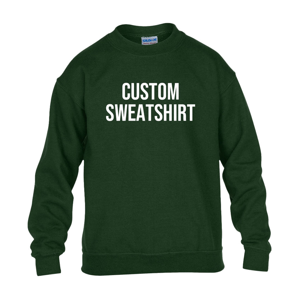 Custom Youth Sweatshirt – Personalized Kids Hoodie with Your Text, Logo, or Photo
