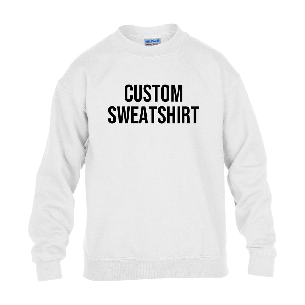 Custom Youth Sweatshirt – Personalized Kids Hoodie with Your Text, Logo, or Photo
