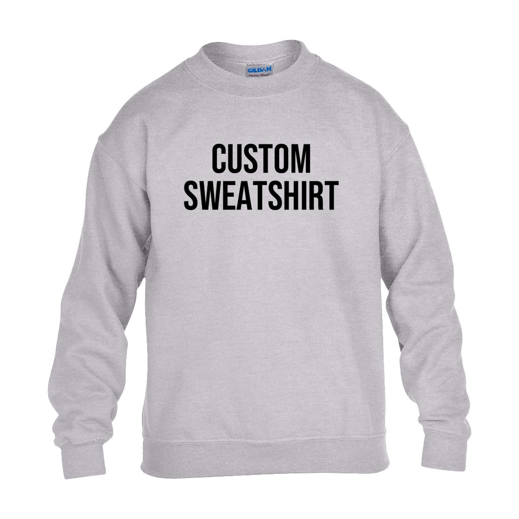 Custom Youth Sweatshirt – Personalized Kids Hoodie with Your Text, Logo, or Photo