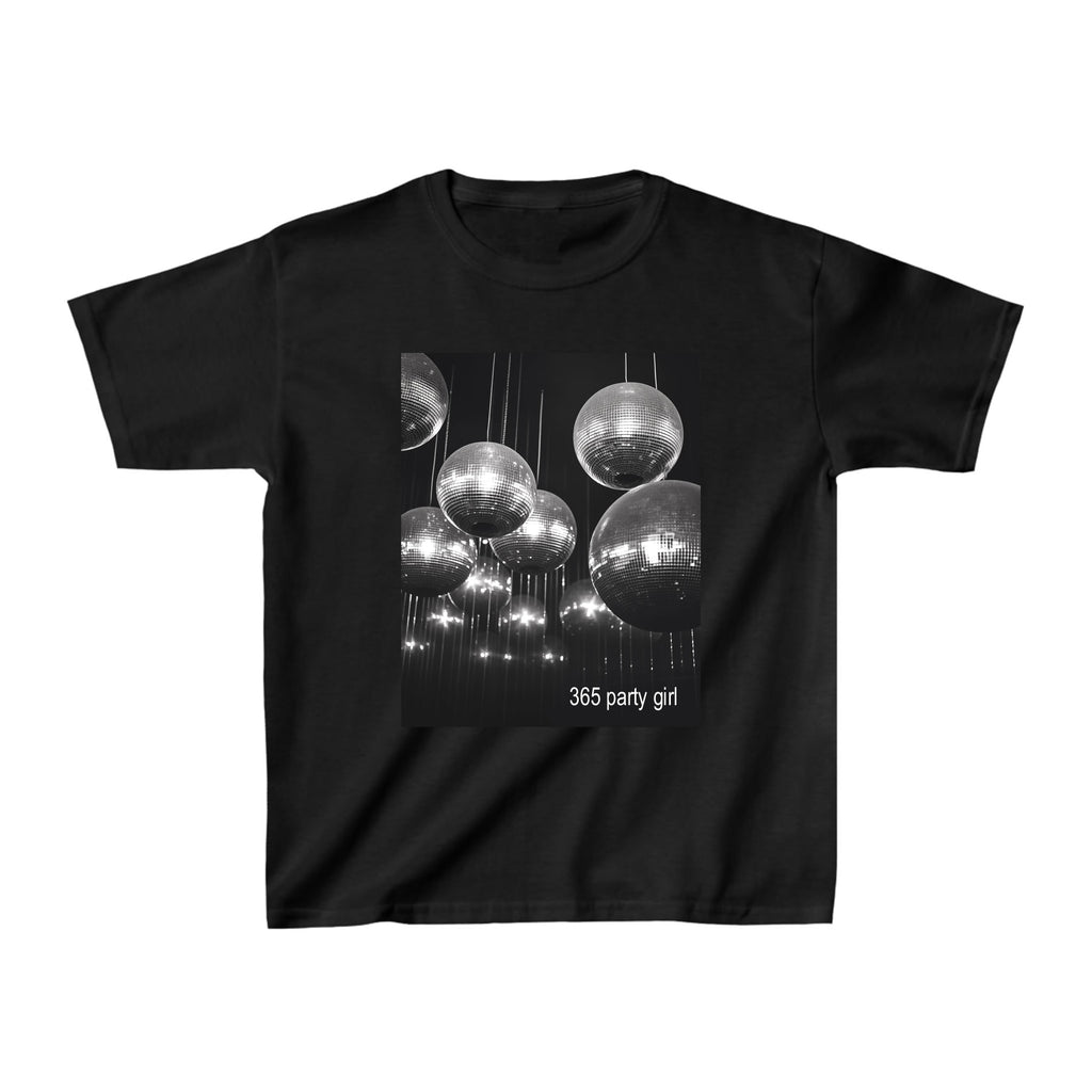 Disco Ball 365 Party Girl Baby Tee - printwithsky