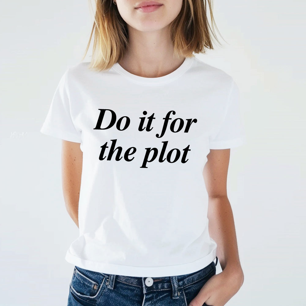 Do It For The Plot Baby Tee - printwithsky -