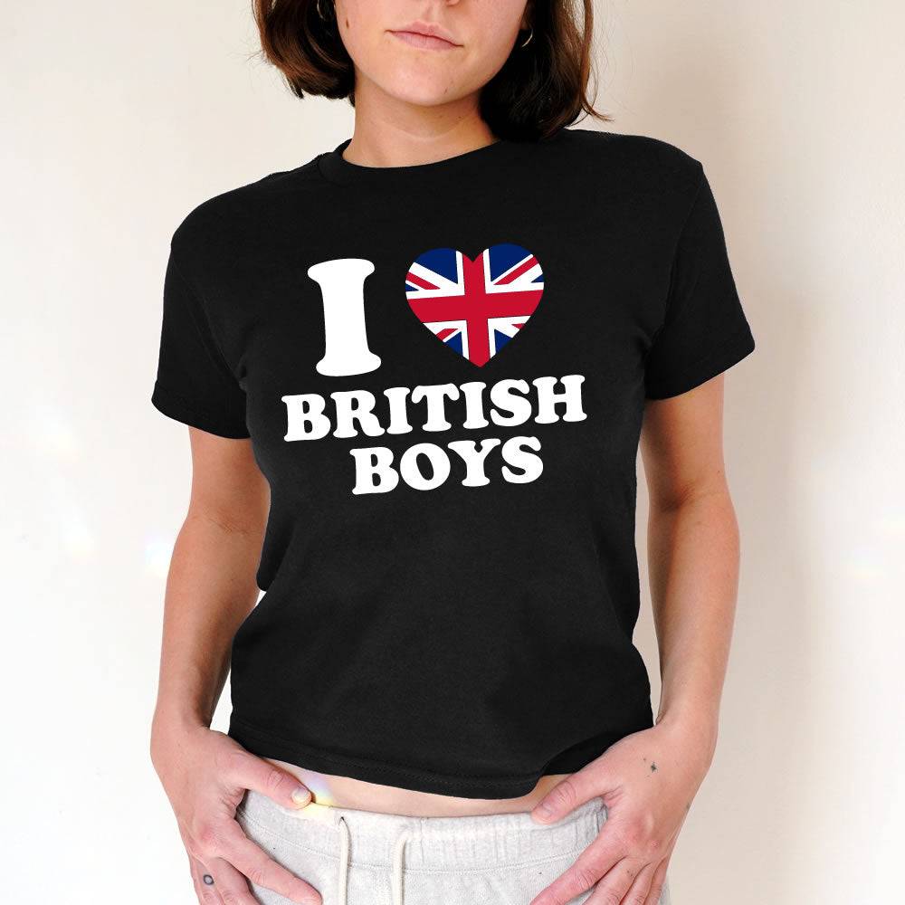 I love British Boys Baby Tee - printwithsky