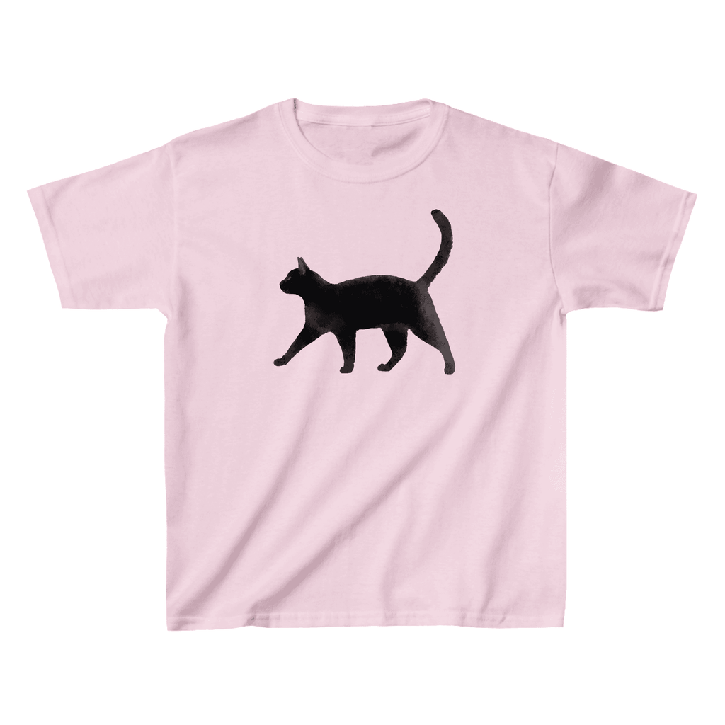 Black Cat Baby Tee - printwithsky