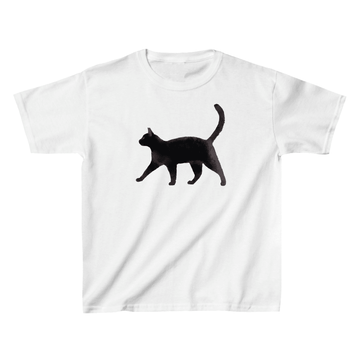 Black Cat Baby Tee - printwithsky