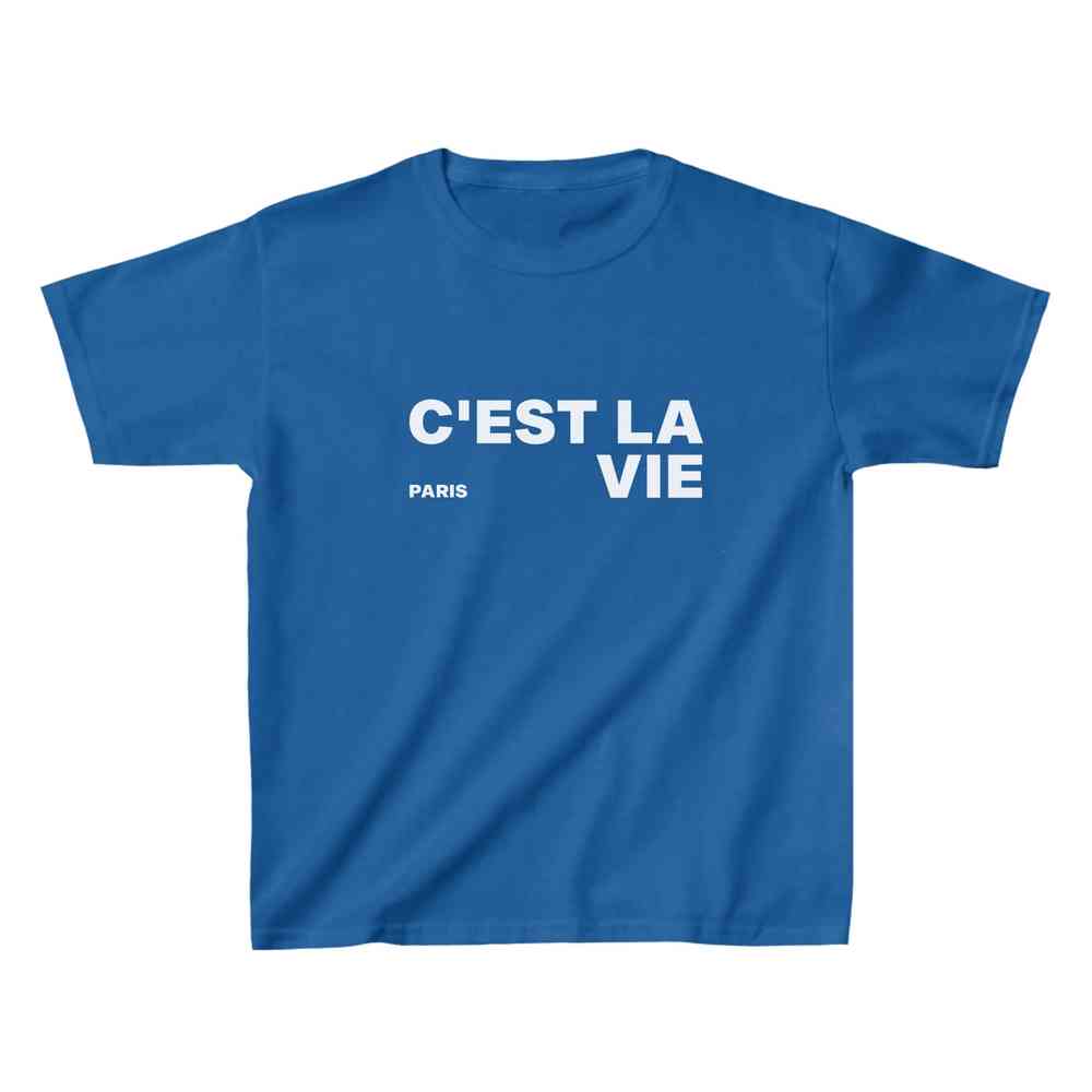 C'est La Vie Baby Tee - printwithsky 