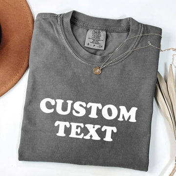 Custom Comfort Colors® T-Shirt – Personalized Unisex Tee | Customizable Vintage Washed Shirt
