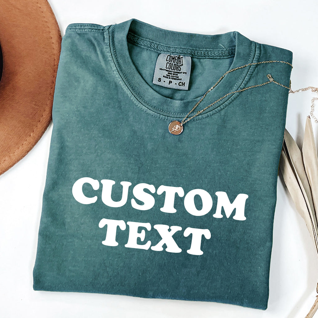 Custom Comfort Colors® T-Shirt – Personalized Unisex Tee | Customizable Vintage Washed Shirt