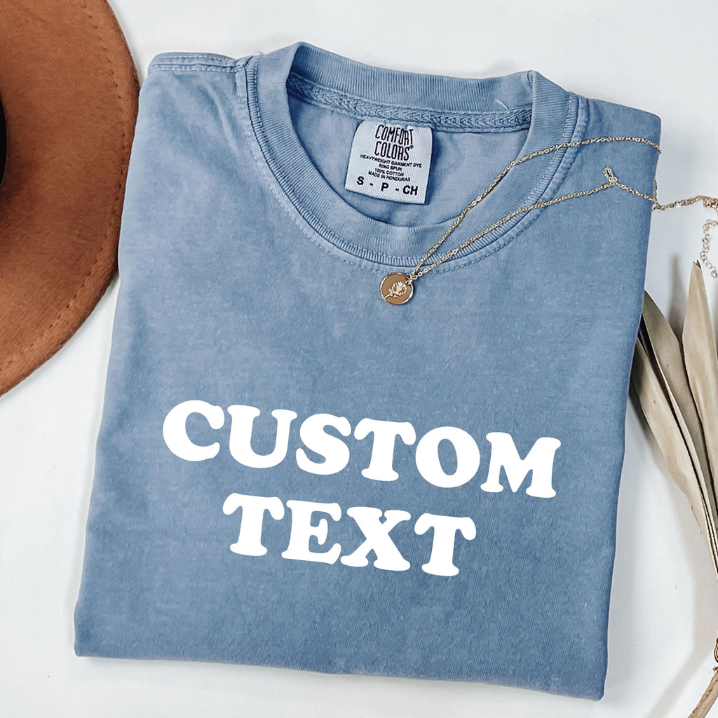 Custom Comfort Colors® T-Shirt – Personalized Unisex Tee | Customizable Vintage Washed Shirt