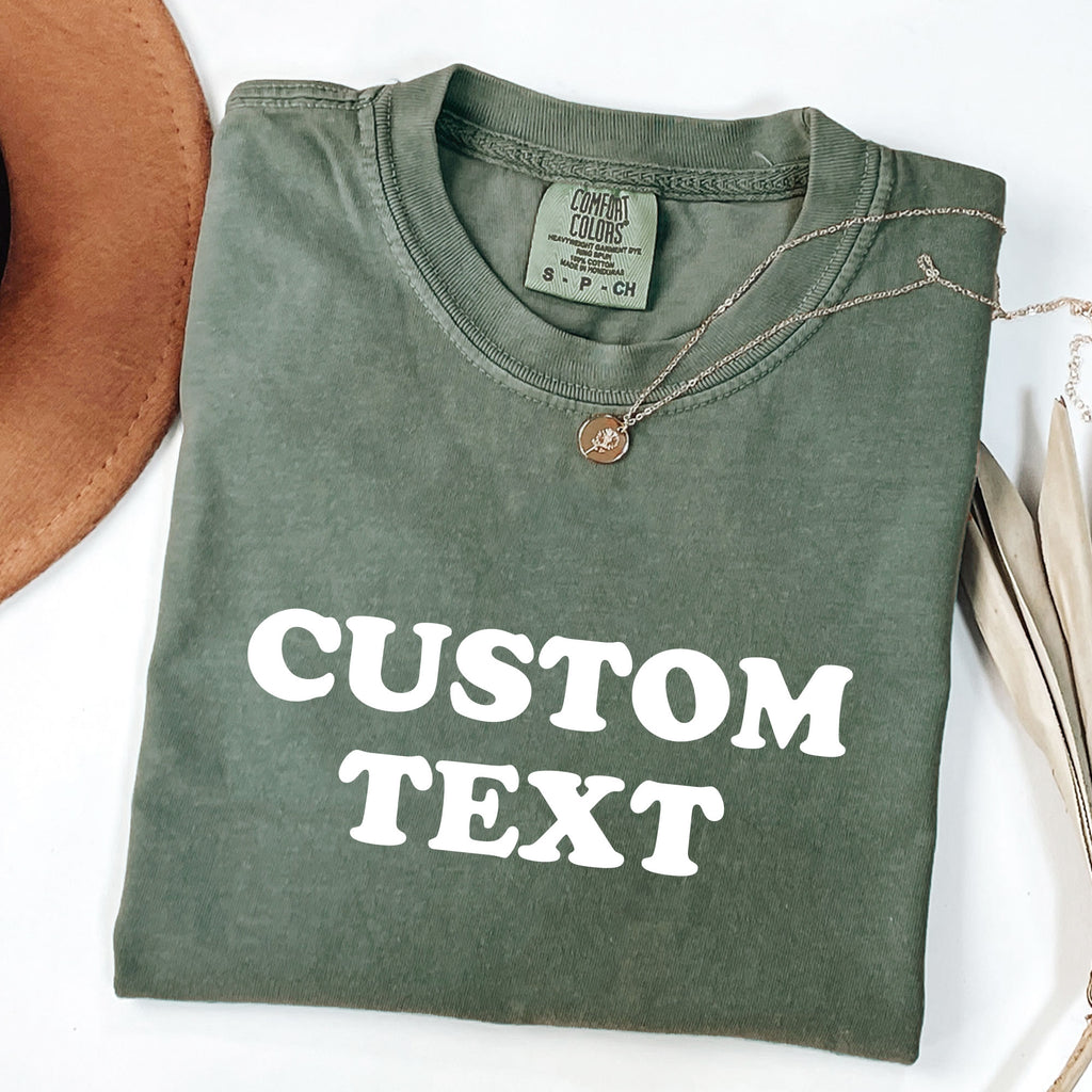 Custom Comfort Colors® T-Shirt – Personalized Unisex Tee | Customizable Vintage Washed Shirt