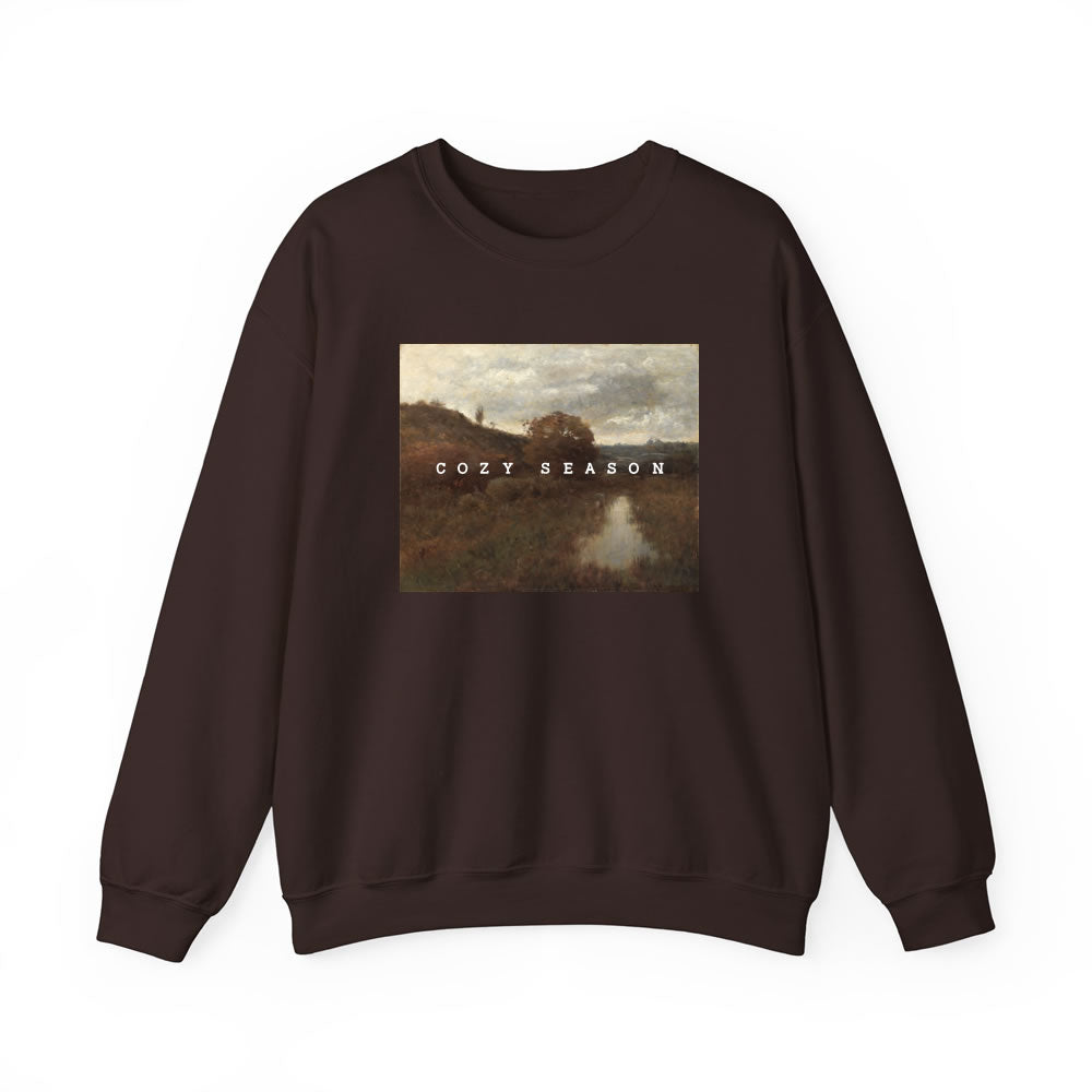 Cozy Season Vintage Art Sweatshirt - printwithsky