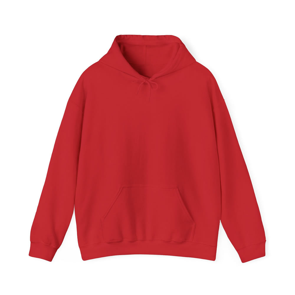 Red hoodie on a white background