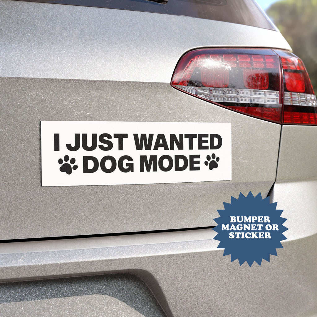 I Just Wanted Dog Mode Anti Elon Tesla Club Car Magnet