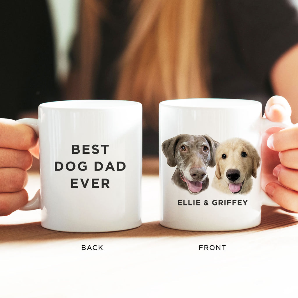 Custom Pet Portrait Mug – Personalized Dog & Cat Coffee Cup | Perfect Gift for Pet Parents