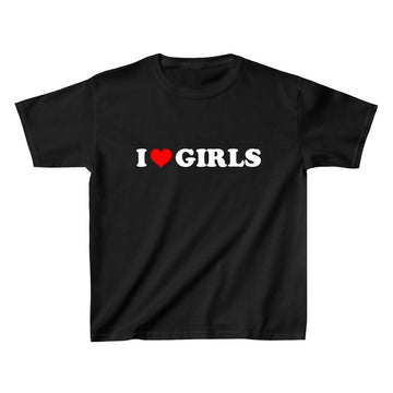 I Love Girls Baby Tee - printwithsky 