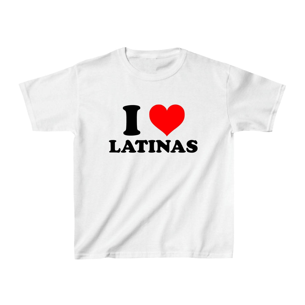 I Love Latinas Baby Tee - printwithsky
