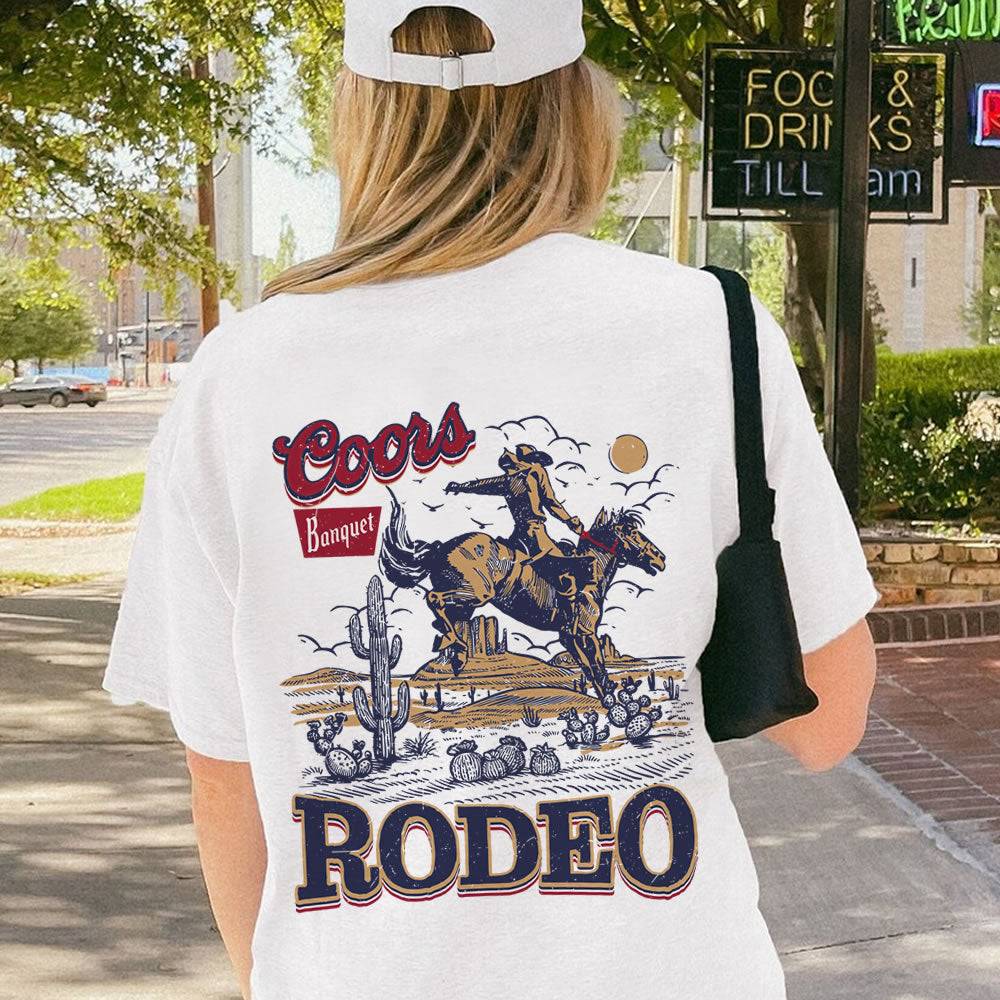 Coors Rodeo 90s Cowboy T-shirt - printwithsky