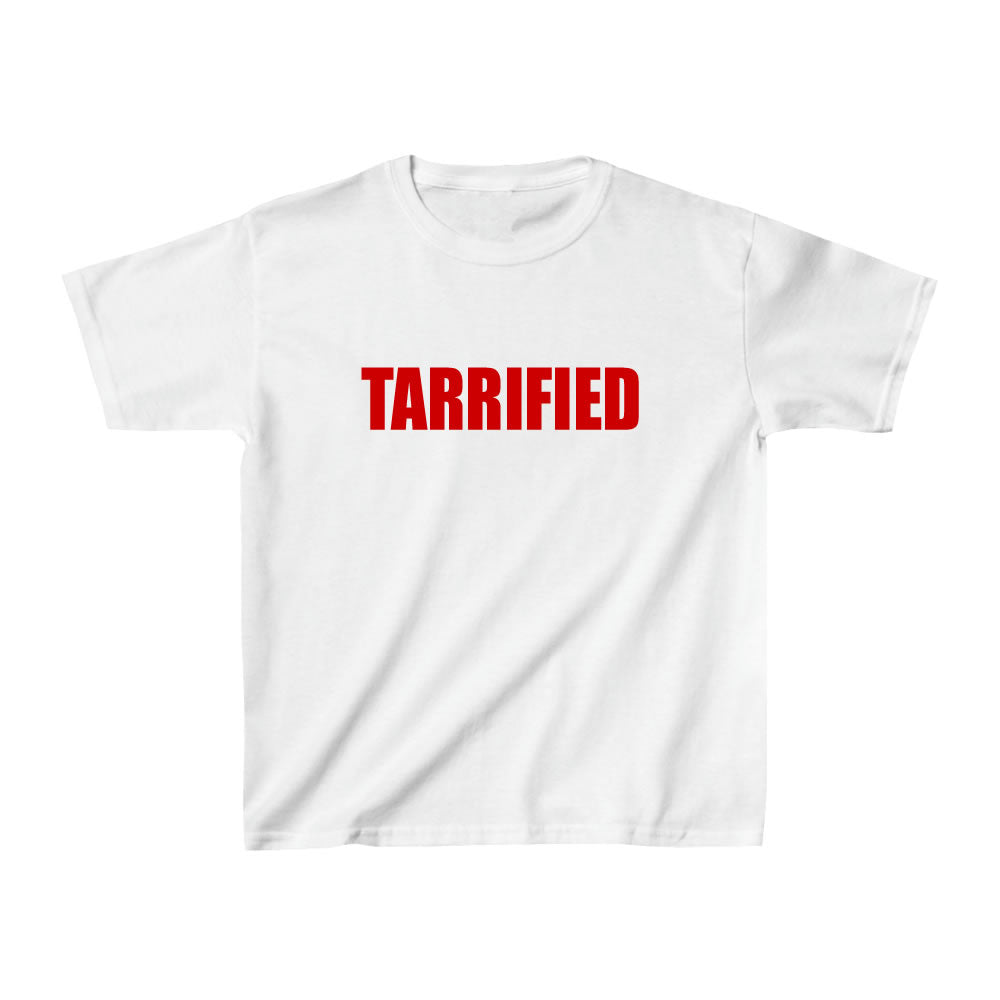 Tarrified Anti Trump Humor Baby Tee - printwithsky