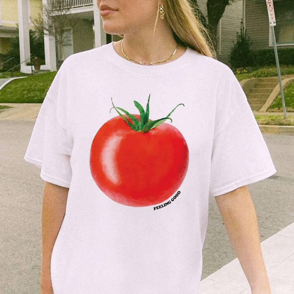 Tomato Graphic T-shirt - printwithsky