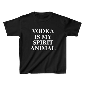 Vodka Is My Spirit Animal Baby Tee - printwithsky