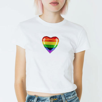 Rainbow Balloon Baby Tee - printwithsky