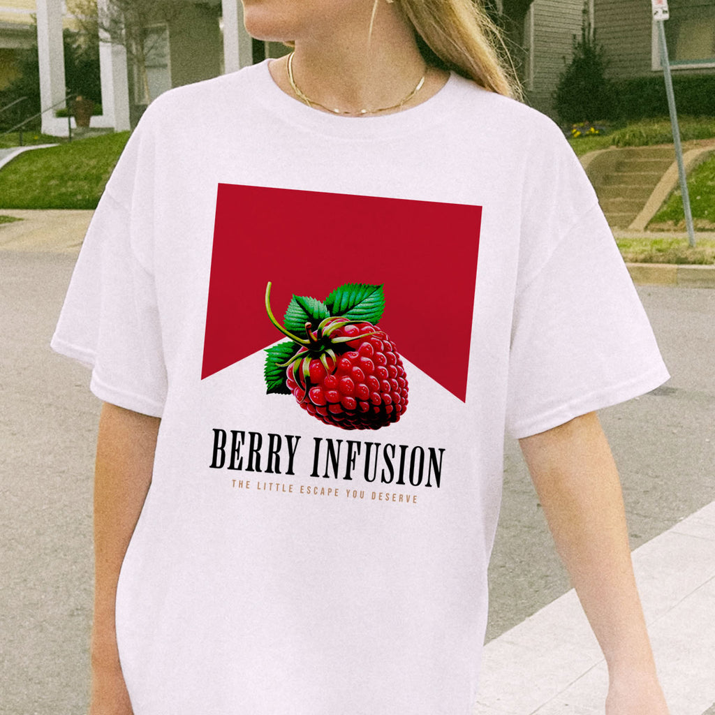 Berry Infusion T-Shirt | Unisex 90s Retro Graphic Tee | Y2K Streetwear Fashion