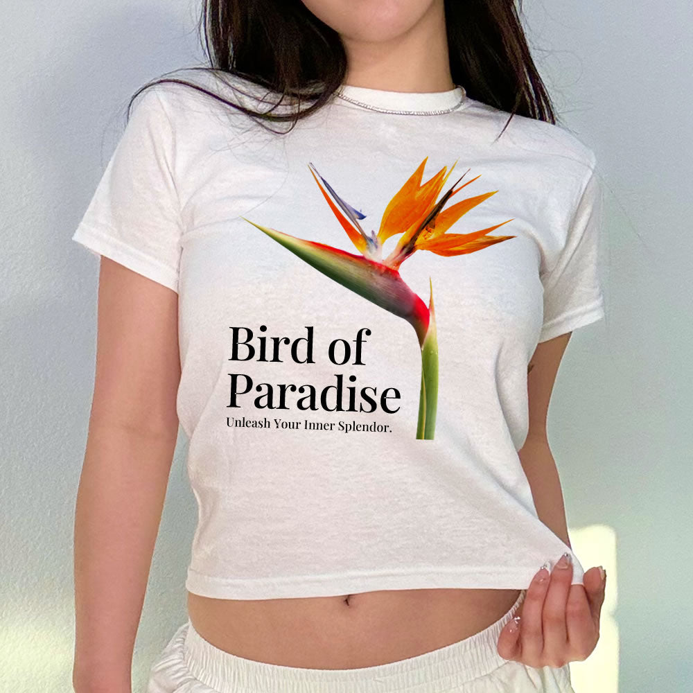  Bird Of Paradise Baby Tee - printwithsky