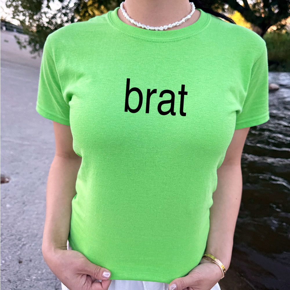 Brat Baby Tee - printwithsky