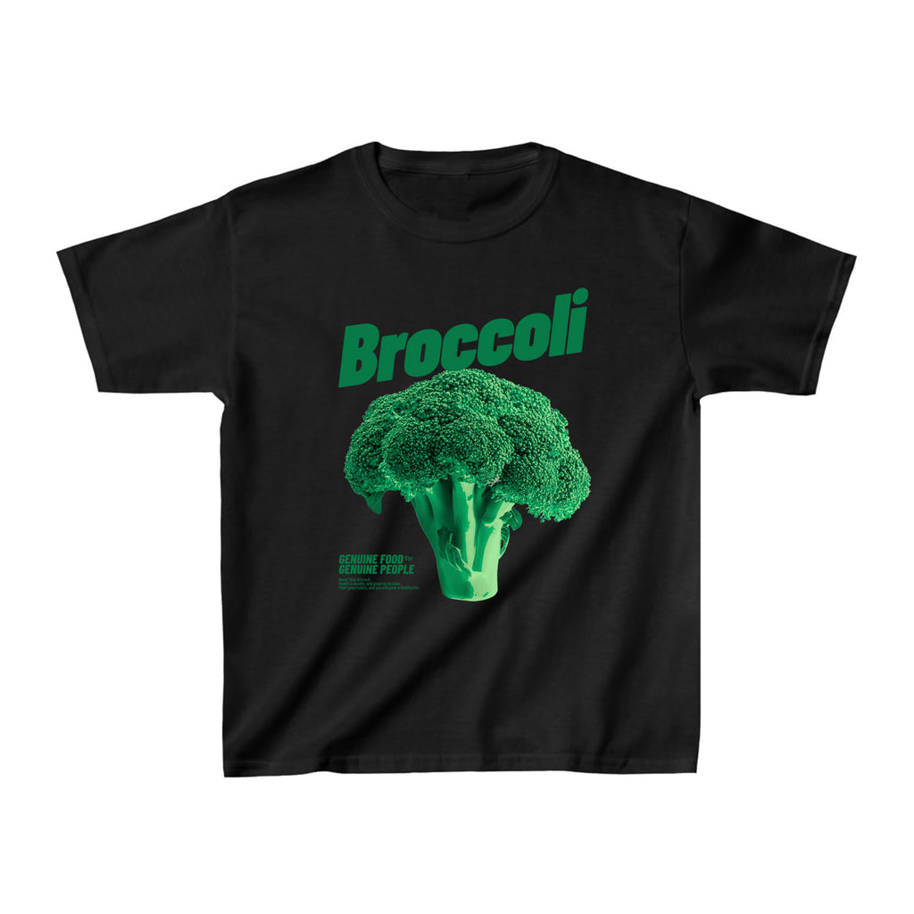 Broccoli Graphic Baby Tee – 90s Retro T-shirt | Y2K Aesthetic Streetwear