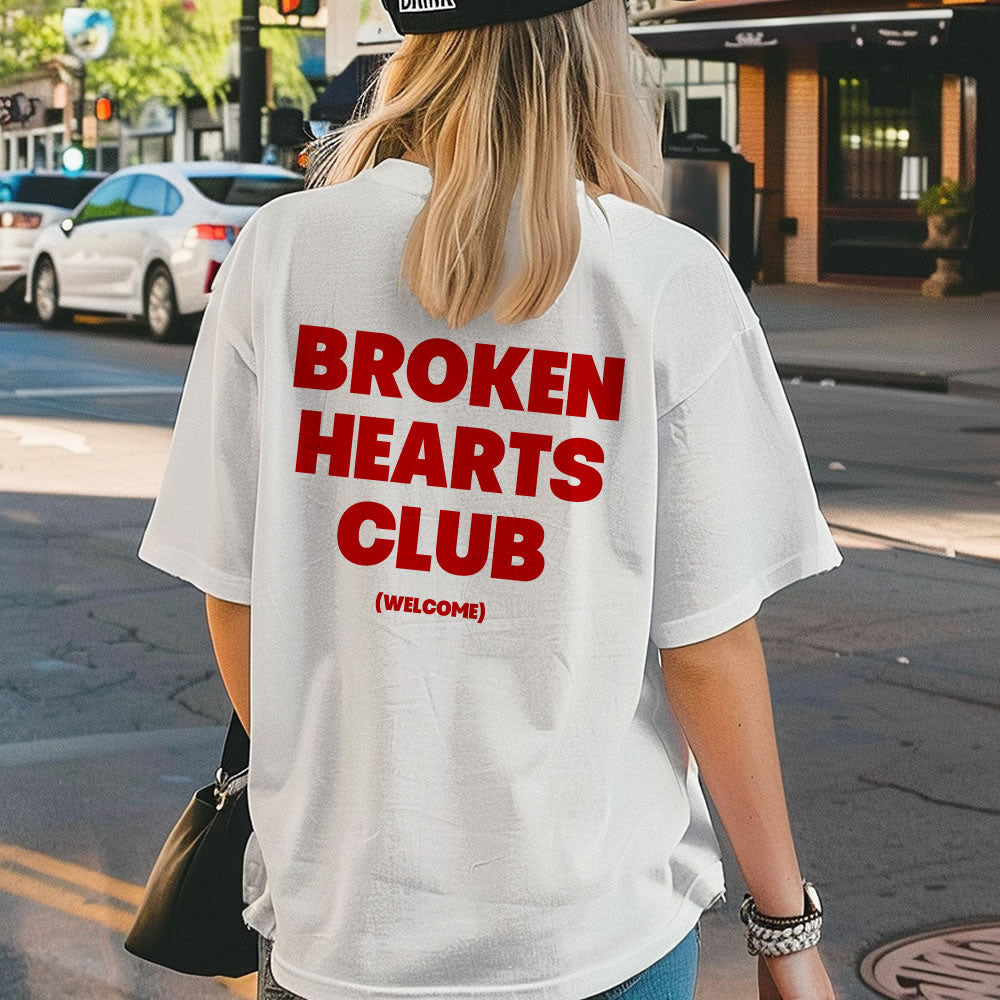 Broken Hearts Club T-shirt - printwithsky