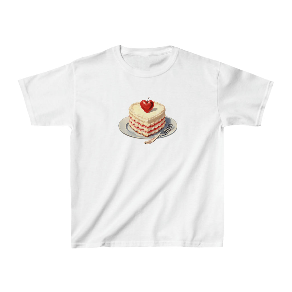 Retro Aesthetic Cake Baby Tee | Y2K Vintage Style Top