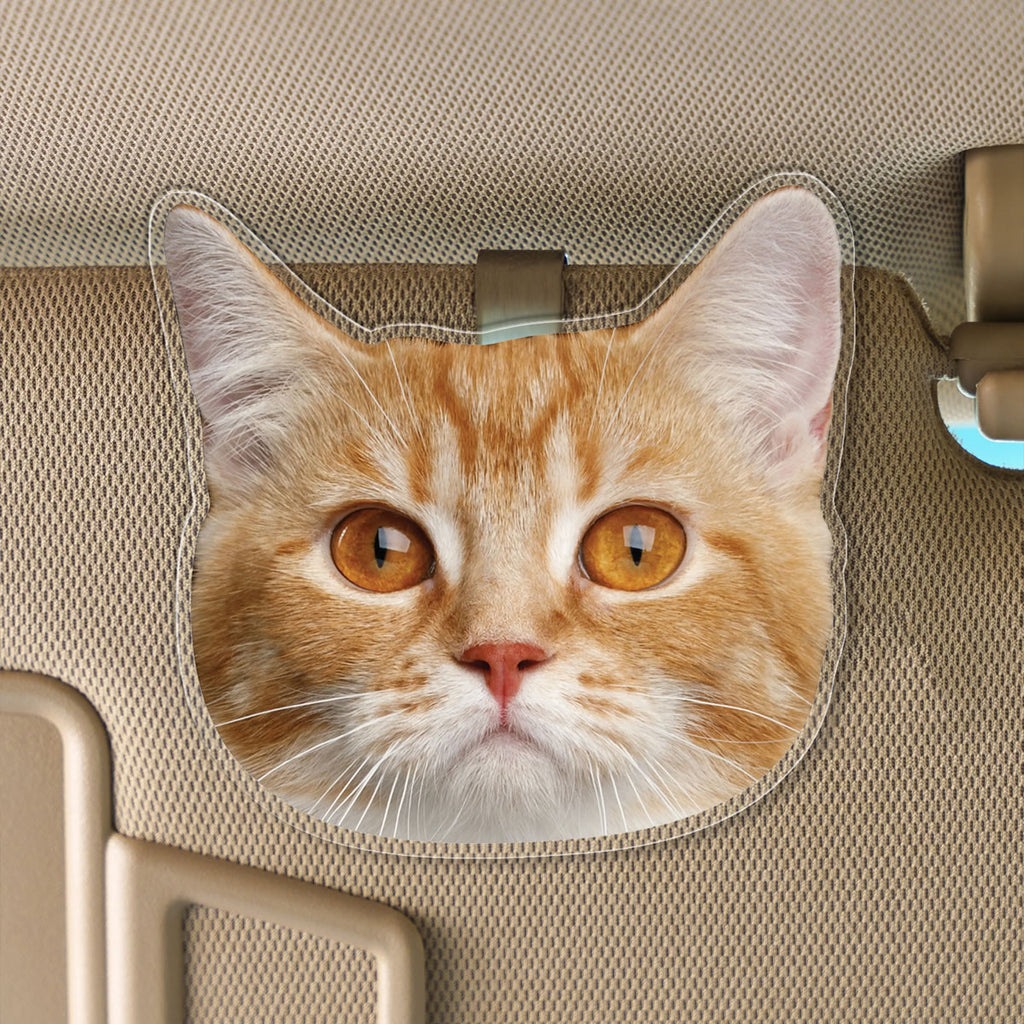 Custom Acrylic Cat or Dog Car Visor Clip - Cute Pet Car Decoration