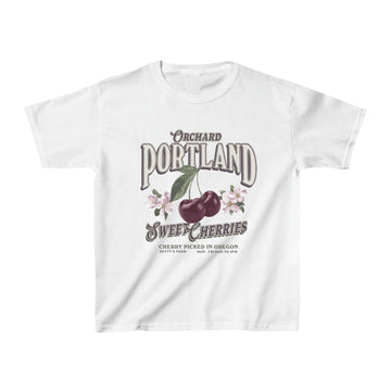 Sweet Cherries Vintage Graphic Baby Tee - printwithsky