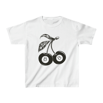 Cherry Lucky 8 Ball Baby Tee - printwithsky