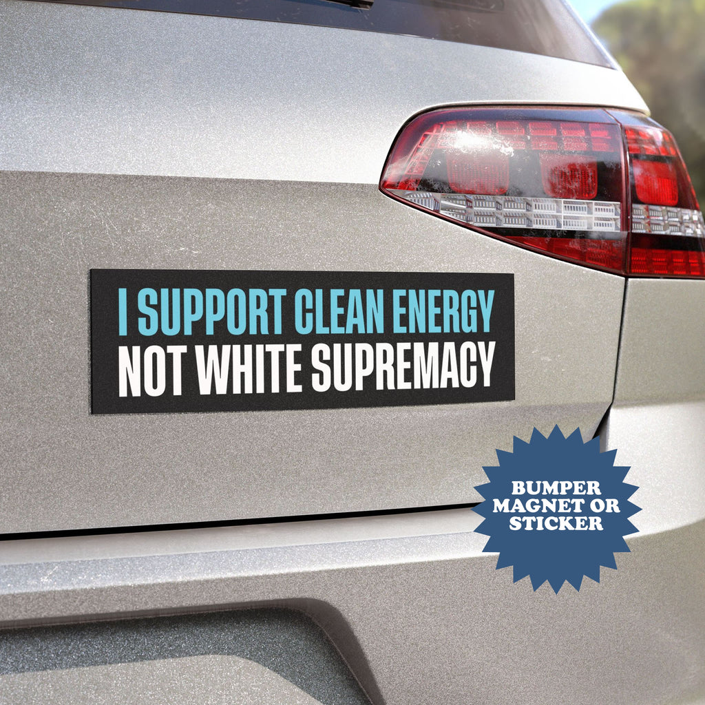 Clean Energy Anti Elon Musk Car Magnet - printwithSKY