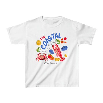 Coastal California Baby Tee – 90s Retro Graphic T-Shirt | Y2K Aesthetic Streetwear
