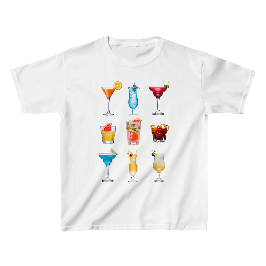 Cocktails Graphic Baby Tee - printwithsky