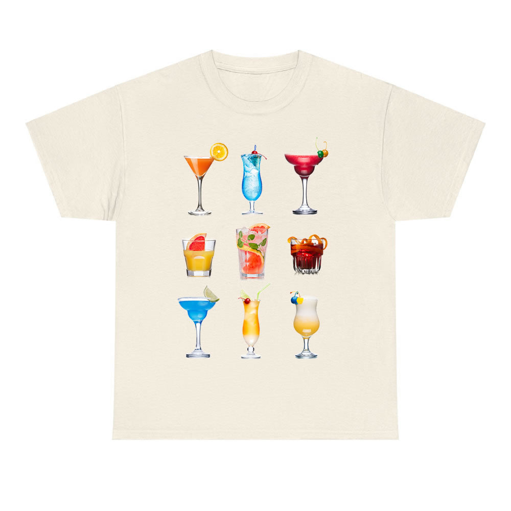 Cocktails Graphic T-shirt - printwithsky