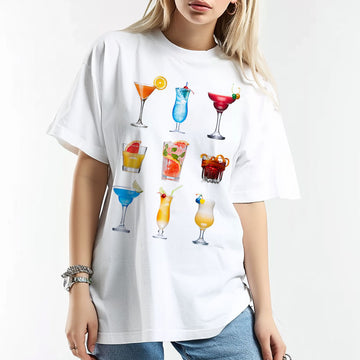 Cocktails Graphic T-shirt - printwithsky