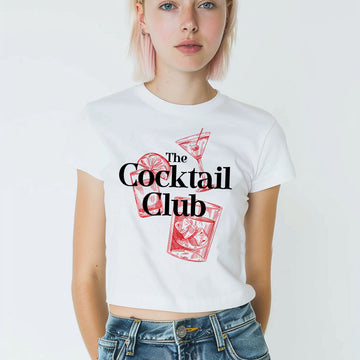 The Cocktail Club Baby Tee - printwithsky