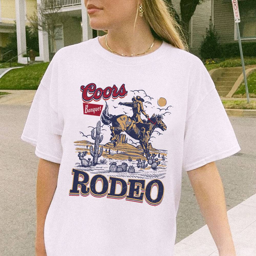 Coors Rodeo 90s Cowboy T-shirt - printwithsky