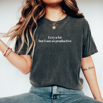 I Cry a Lot T-shirt - printwithsky 