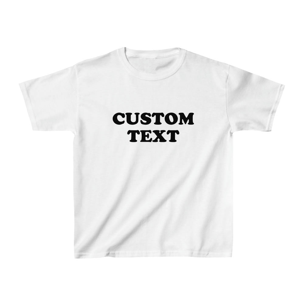 Custom Text Baby Tee - printwithsky