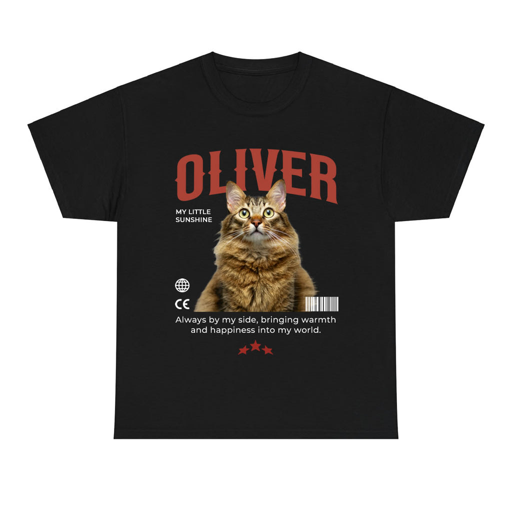 Custom Pet Portrait T-Shirt – Personalized Dog & Cat Photo Unisex Tee | Gift for Dog Mom, Dog Dad, Cat Mom & Cat Dad